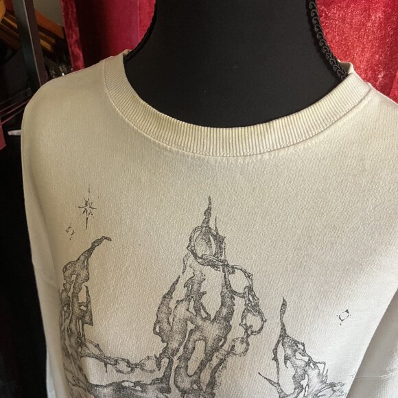 Goth Cross Oversized Long Sleeve - Picture 4 of 7